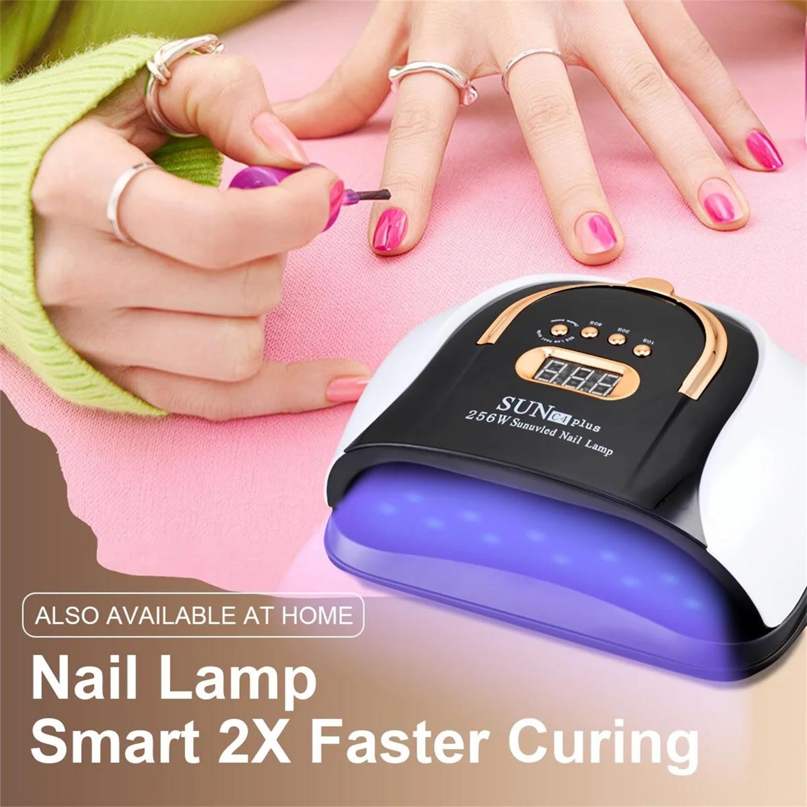 Amazon.co.jp: LKHKLO、ホワイト、Sun C4 Plus 256W UV LEDネイル